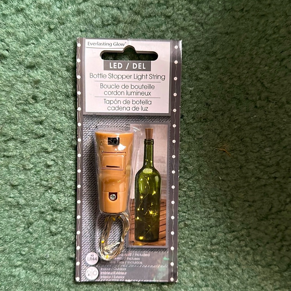 Bottle stopper light string